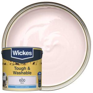 Wickes Tough & Washable Matt Emulsion Paint - Blush No.600 - 2.5l