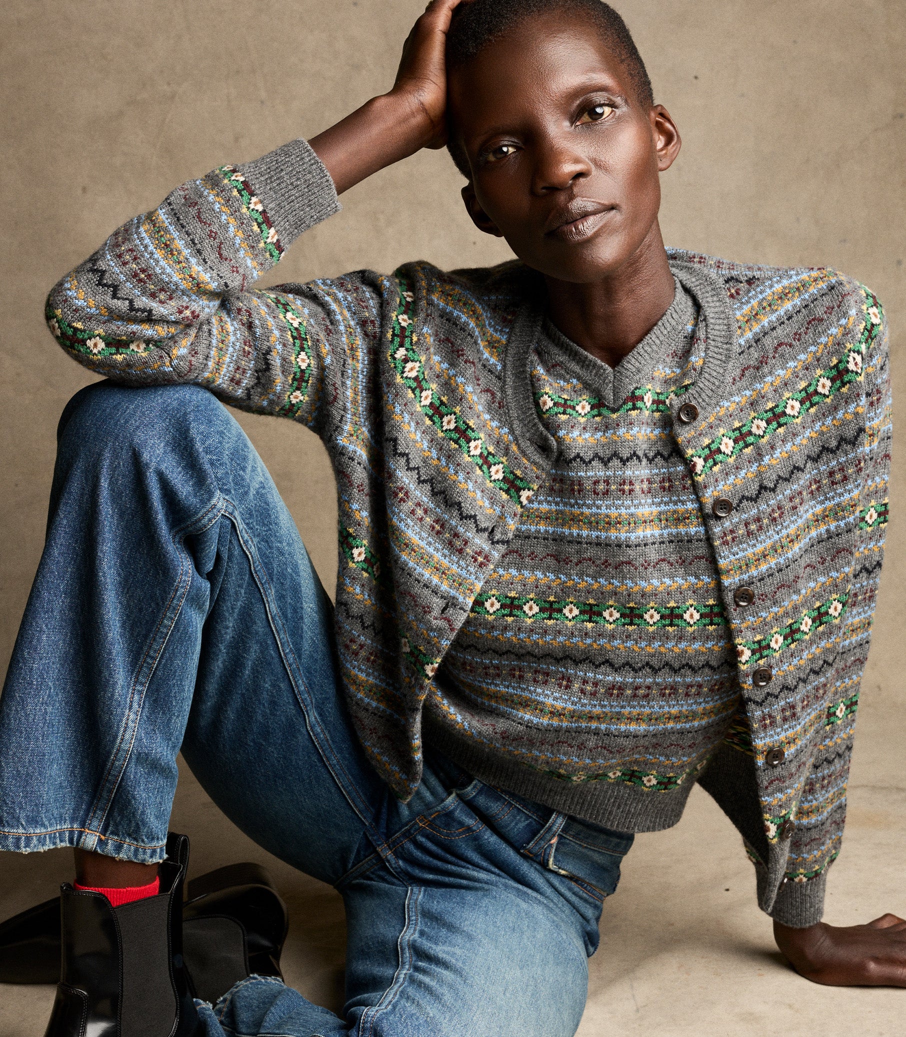 Faustine Cardigan -- Dashwood Fair Isle