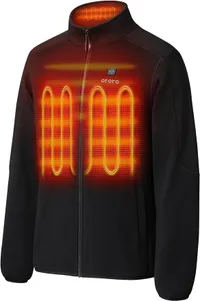 Ororo Fleece Heated Jacket with Heated Collar