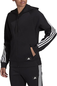 Adidas Womens Sportswear Future Icon 3-stripes Hooded Tracktop $65 $37 at Amazon
