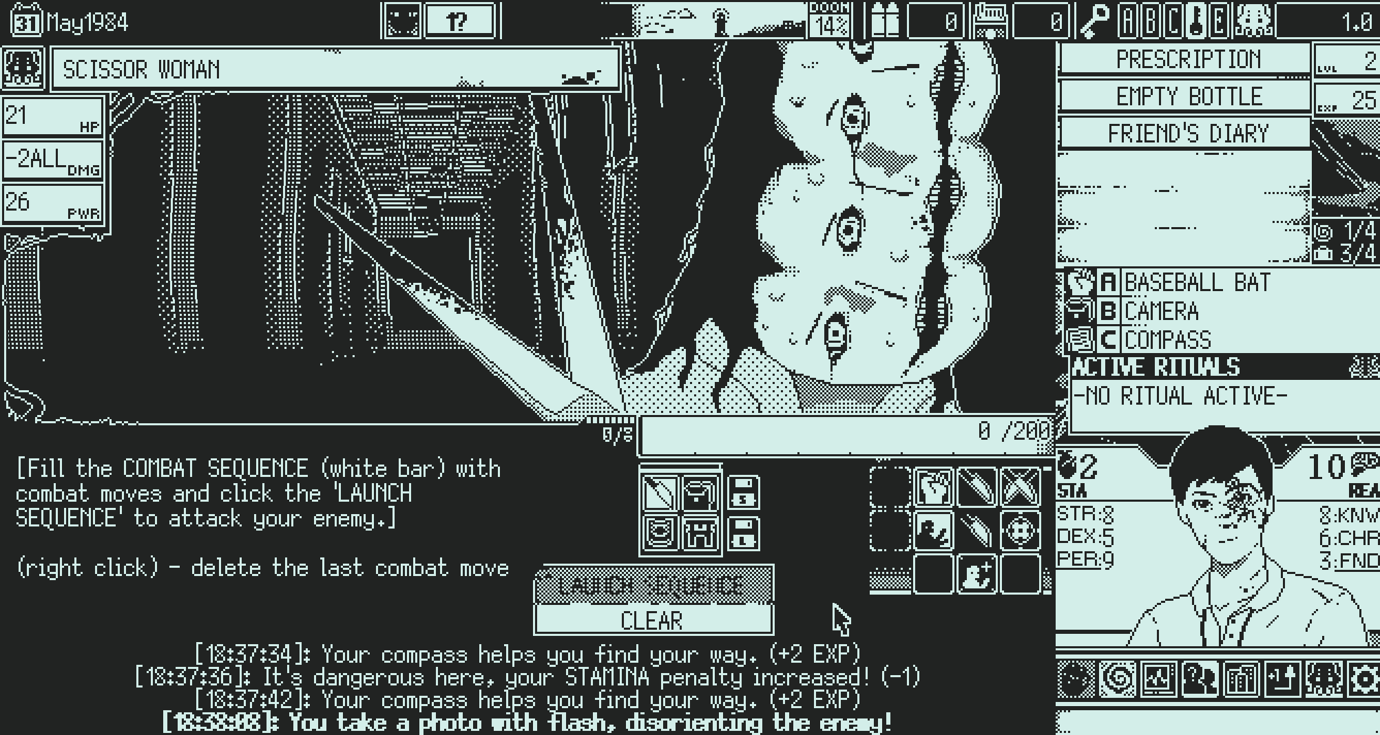 World of Horror adventure roguelike