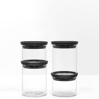 Brabantia Set of 4 Stackable Storage Jars