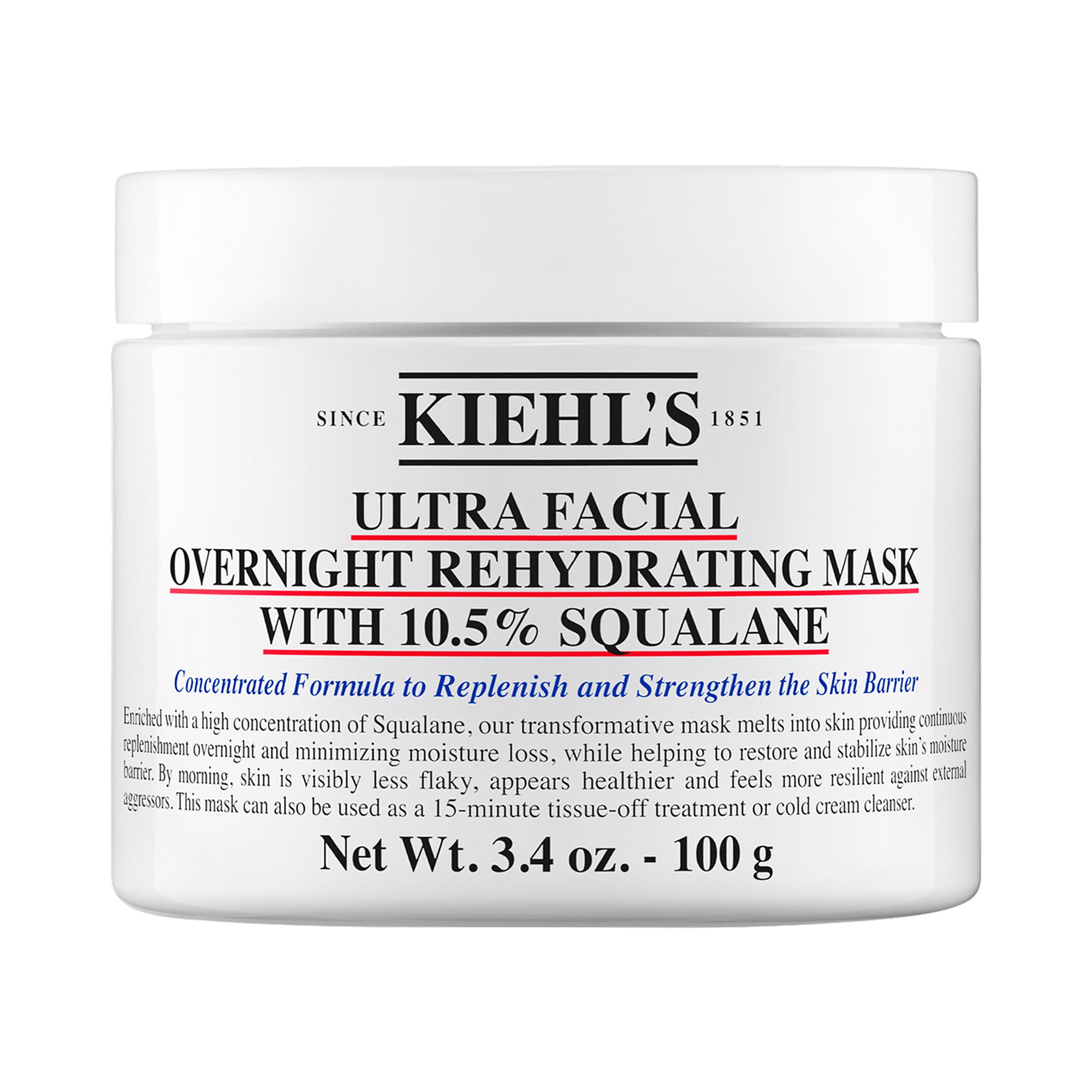 Ultra Facial Overnight Cream Hydrating Mask With 10.5% Squalane