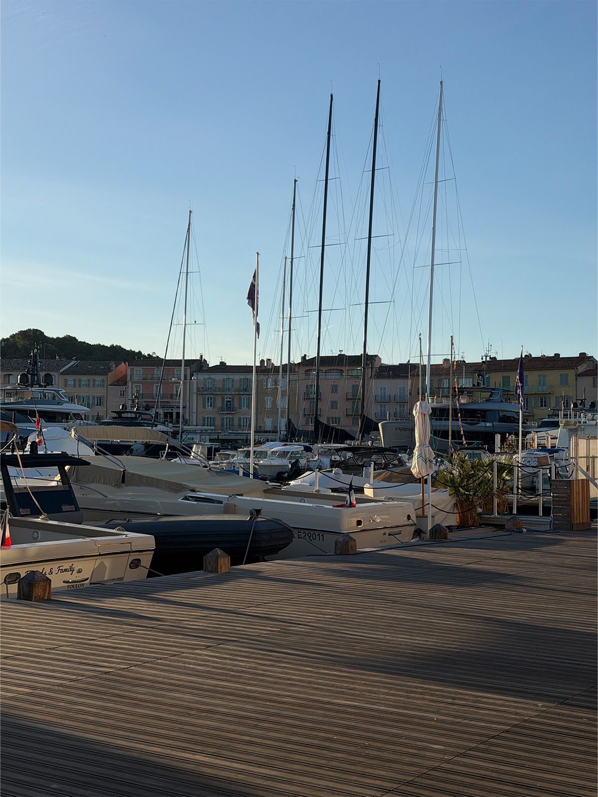 The dock in St. Tropez.