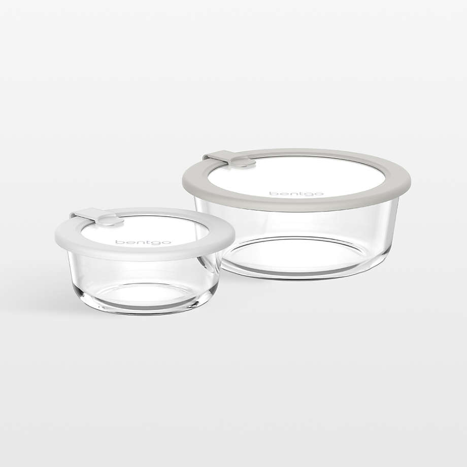 Bentgo Signature 4-Piece Round Glass Food Storage Set
