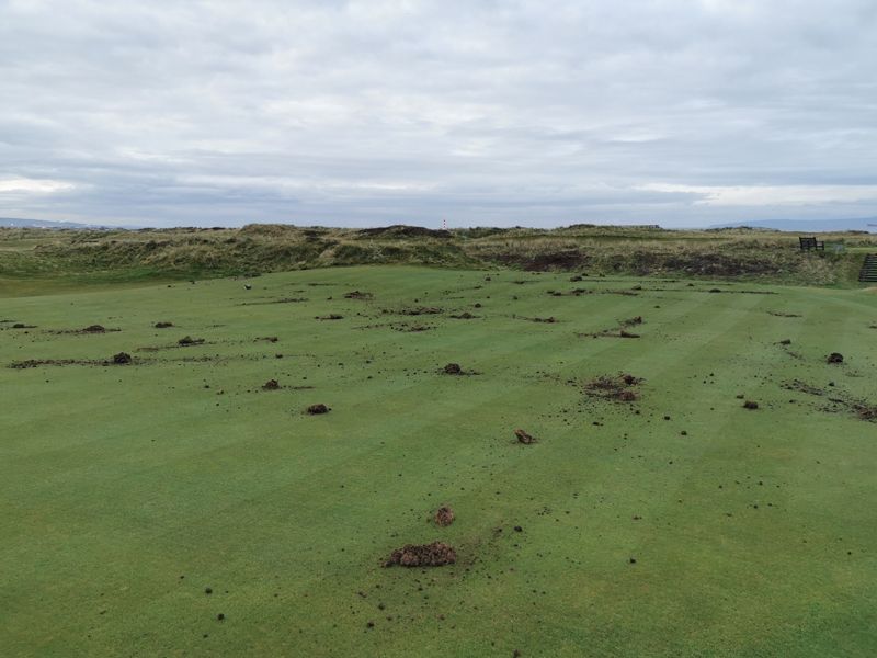 Top 100 Course Western Gailes Has Multiple Greens Vandalised