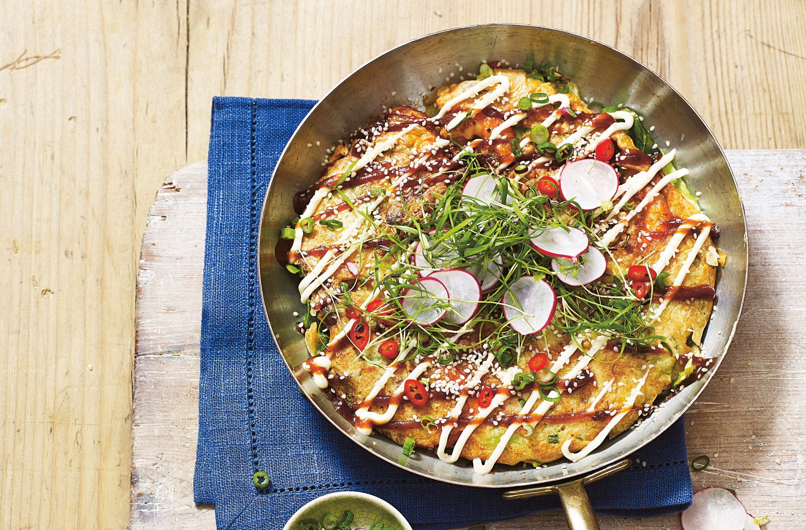 Asian pancakes with prawns recipe
