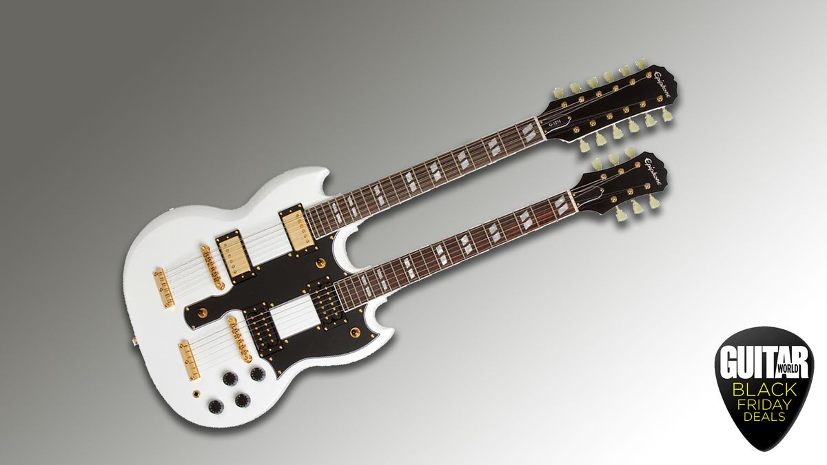 Get 150 off Epiphone’s Limited Edition G1275 Double Neck electric