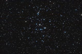 The Beehive Cluster, also known as Praesepe or Messier 44 (M44)
