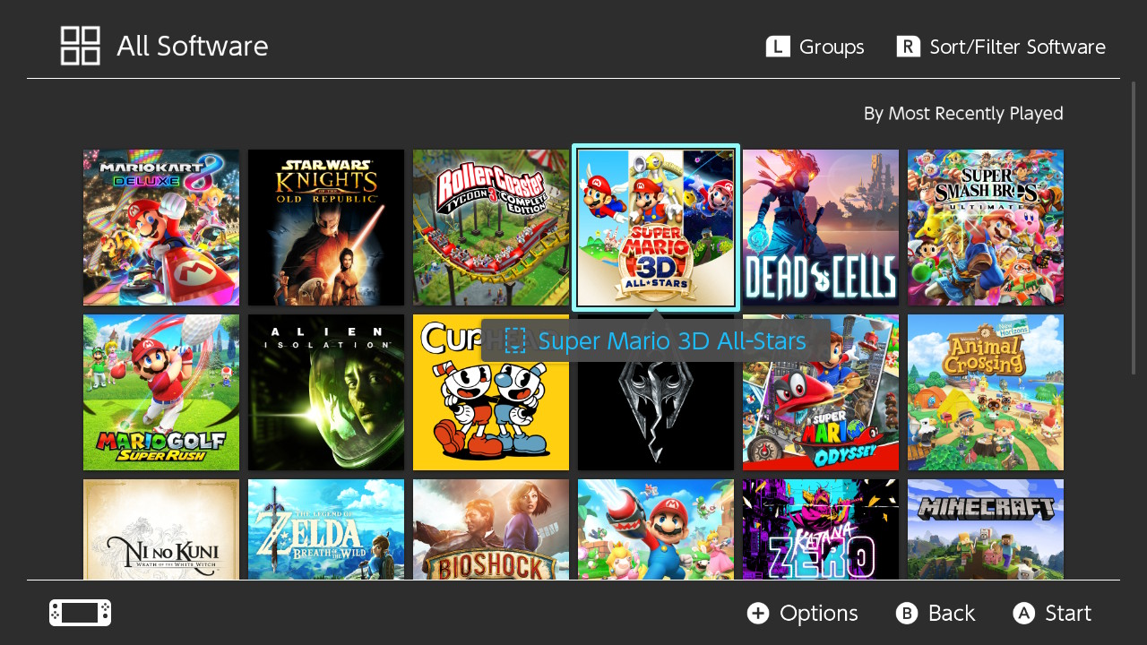 How to Create Groups on Nintendo Switch - Press L Button