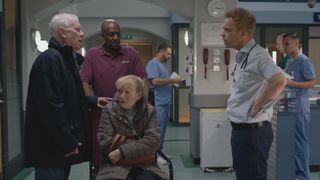 Confused Duffy is admitted to ED by Charlie while Dylan looks on concerned
