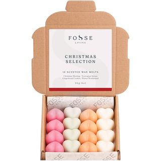 Christmas Selection Strong Scented Wax Melts 16 Pack - the Gift for Every Occasion – Christmas Morning, Norwegian Spruce, Gingerbread Cookies and Winter Wonderland