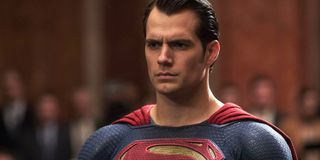 Henry Cavill as Superman in superhero suit