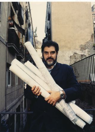 A portrait of the late architect Enric Miralles