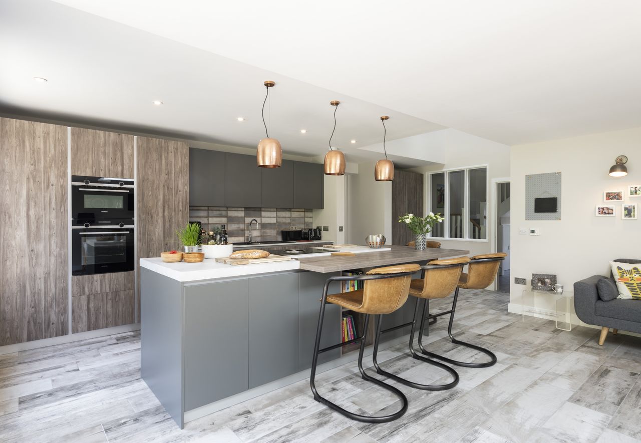 The units were bought a year before the build and kept in storage. The Velux rooflight was a last minute addition but has transformed the dining area.