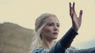Ciri (Freya Allan) with outstretched hands in The Witcher season 3