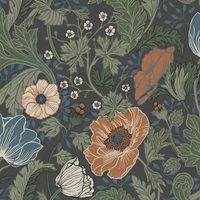 A-Street Prints Anemone Floral Wallpaper, The Home Depot