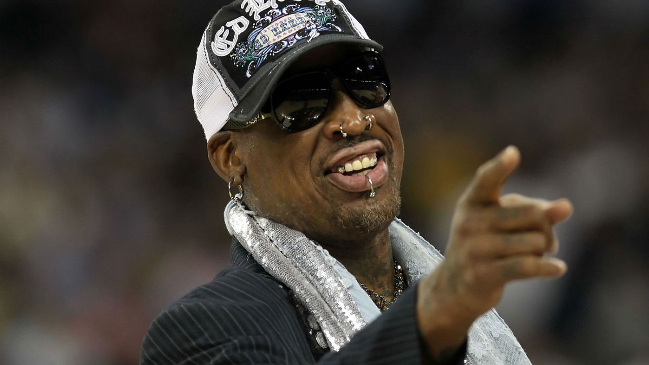 Former basketball star Dennis Rodman