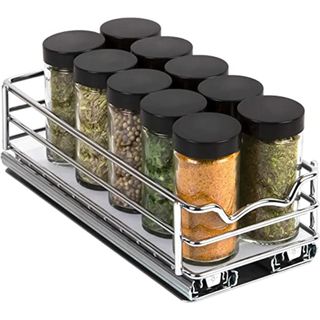 HOLDN’ STORAGE Pull Out Spice Rack Organizer for Cabinet