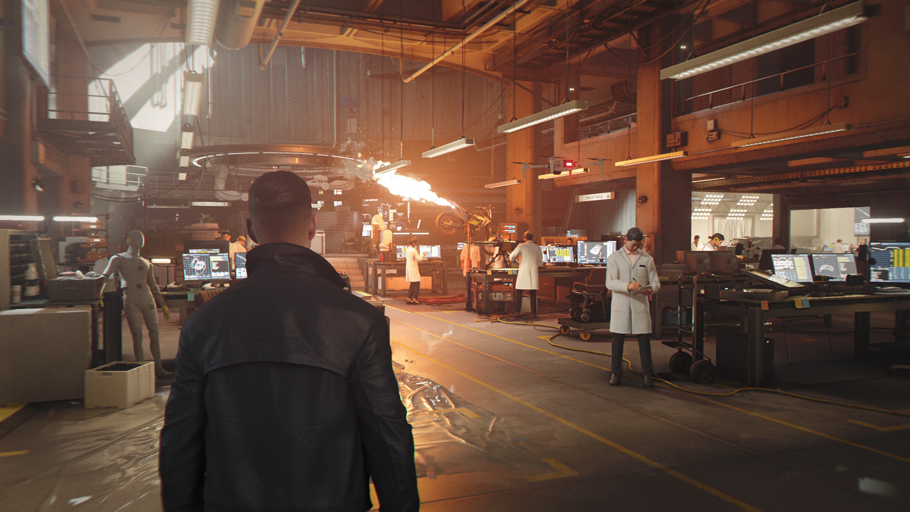 Entering Q-lab.