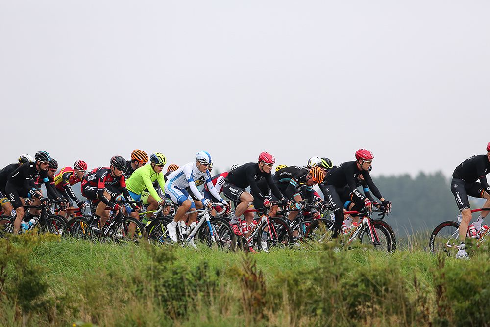 The peloton in action during stage 7.