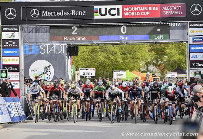 Start of the men's race
