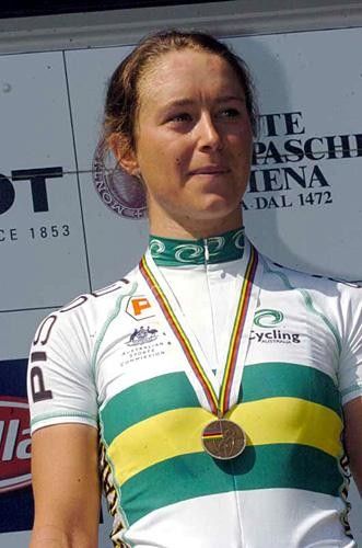 Oenone Wood on the podium