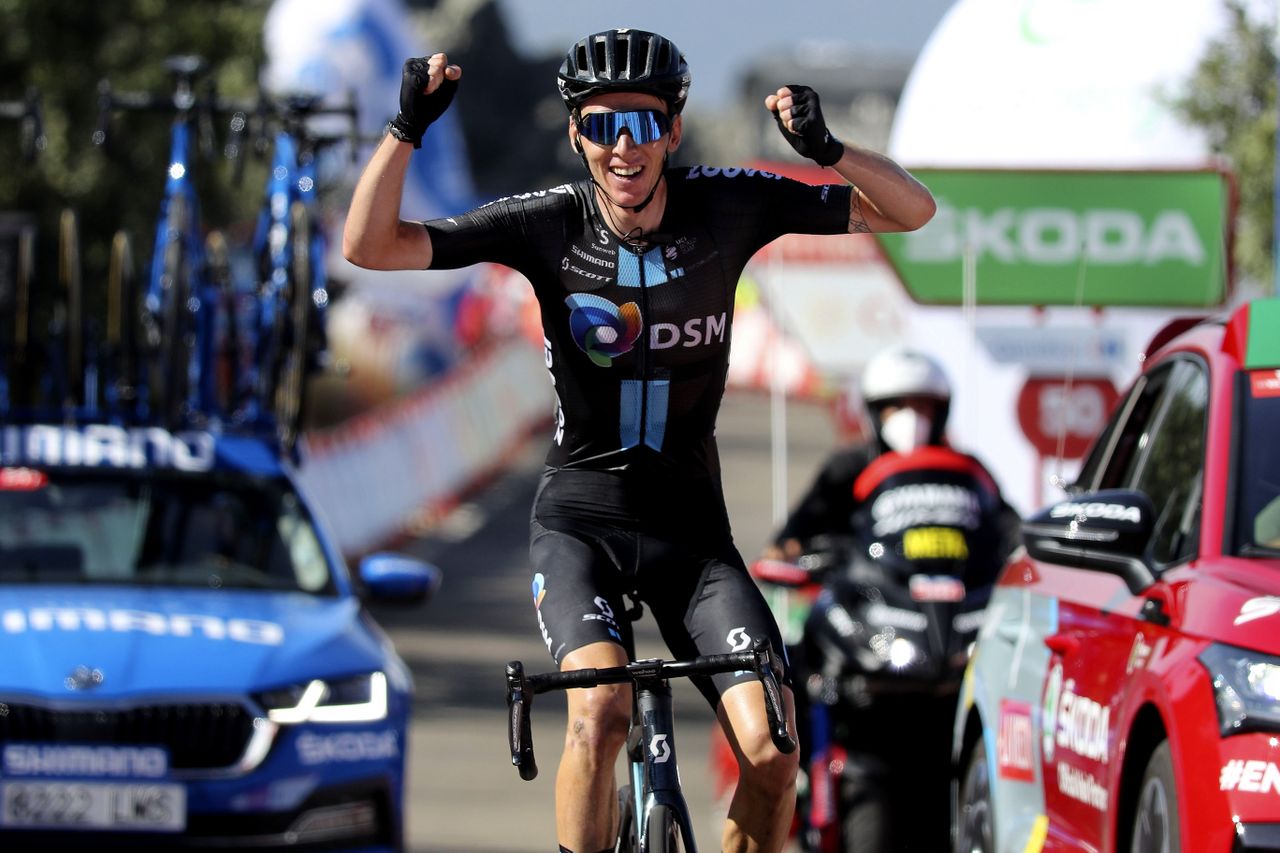 Vuelta Espana 2021 - 76th Edition - 14th stage Don Benito - Pico Villuercas 165,7 km - 28/08/2021 - Romain Bardet (FRA - Team DSM) - photo Luis Angel Gomez/BettiniPhoto&Acirc;&copy;2021
