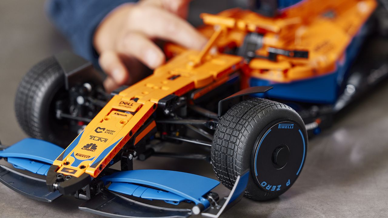 Lego McLaren F1 on shelf