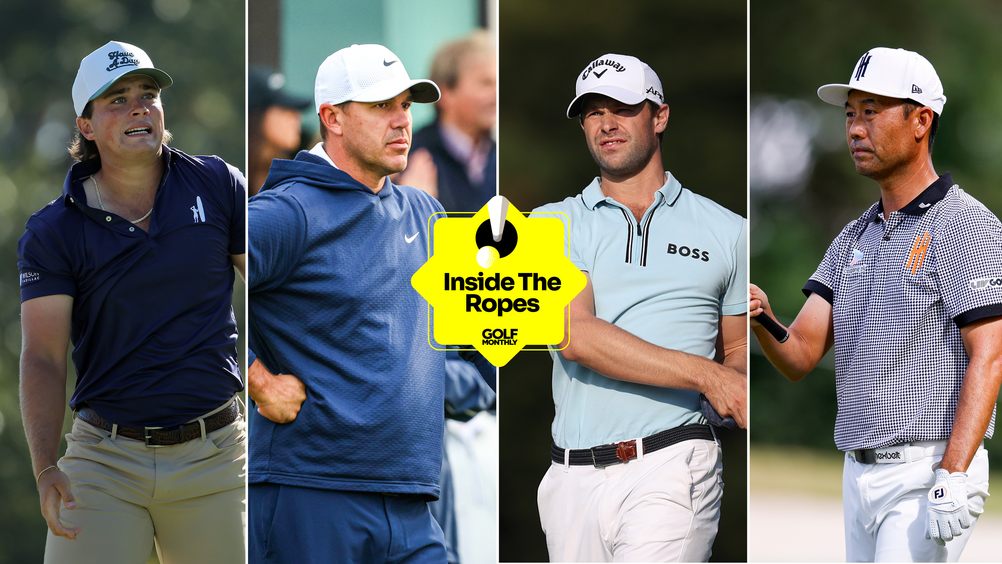 (L to R) Michael La Sasso, Brooks Koepka, Thomas Detry and Kevin Na