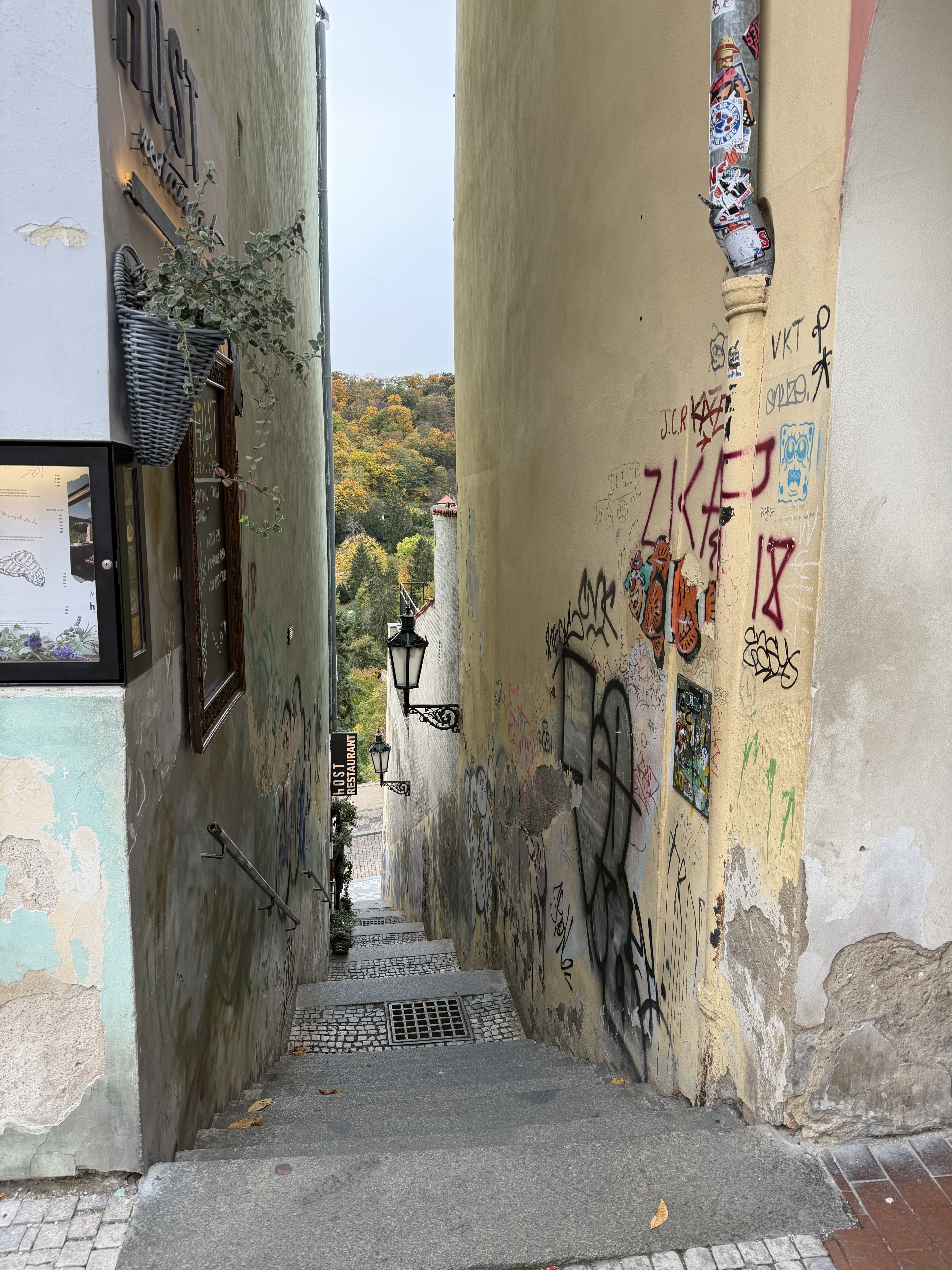 An alleyway in Prague