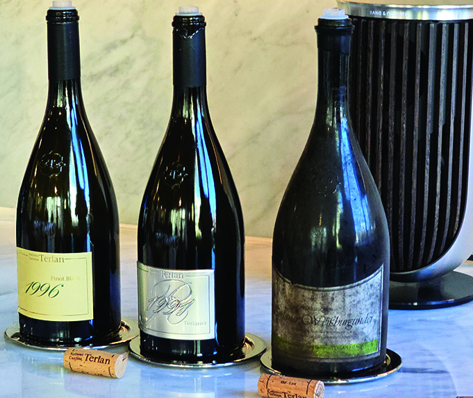 Three bottles of Cantina Terlano Rarity Pinot Bianco