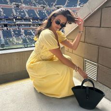 Associate beauty editor Alyssa Brascia at the US Open