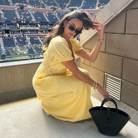 Associate beauty editor Alyssa Brascia at the US Open