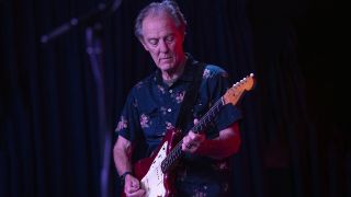 STUDIO CITY, CALIFORNIA - SEPTEMBER 08: Musician Greg Leisz performs onstage during Norman's Rare Guitars "Guitar Summit" benefiting The Midnight Mission at The Write-off Room on September 08, 2024 in Studio City, California. (Photo by Scott Dudelson/Getty Images)