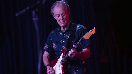 STUDIO CITY, CALIFORNIA - SEPTEMBER 08: Musician Greg Leisz performs onstage during Norman's Rare Guitars "Guitar Summit" benefiting The Midnight Mission at The Write-off Room on September 08, 2024 in Studio City, California. (Photo by Scott Dudelson/Getty Images)
