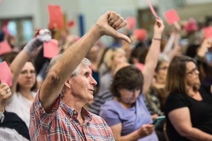 Rep. Joe Wilson (R-S.C.) meets his voters