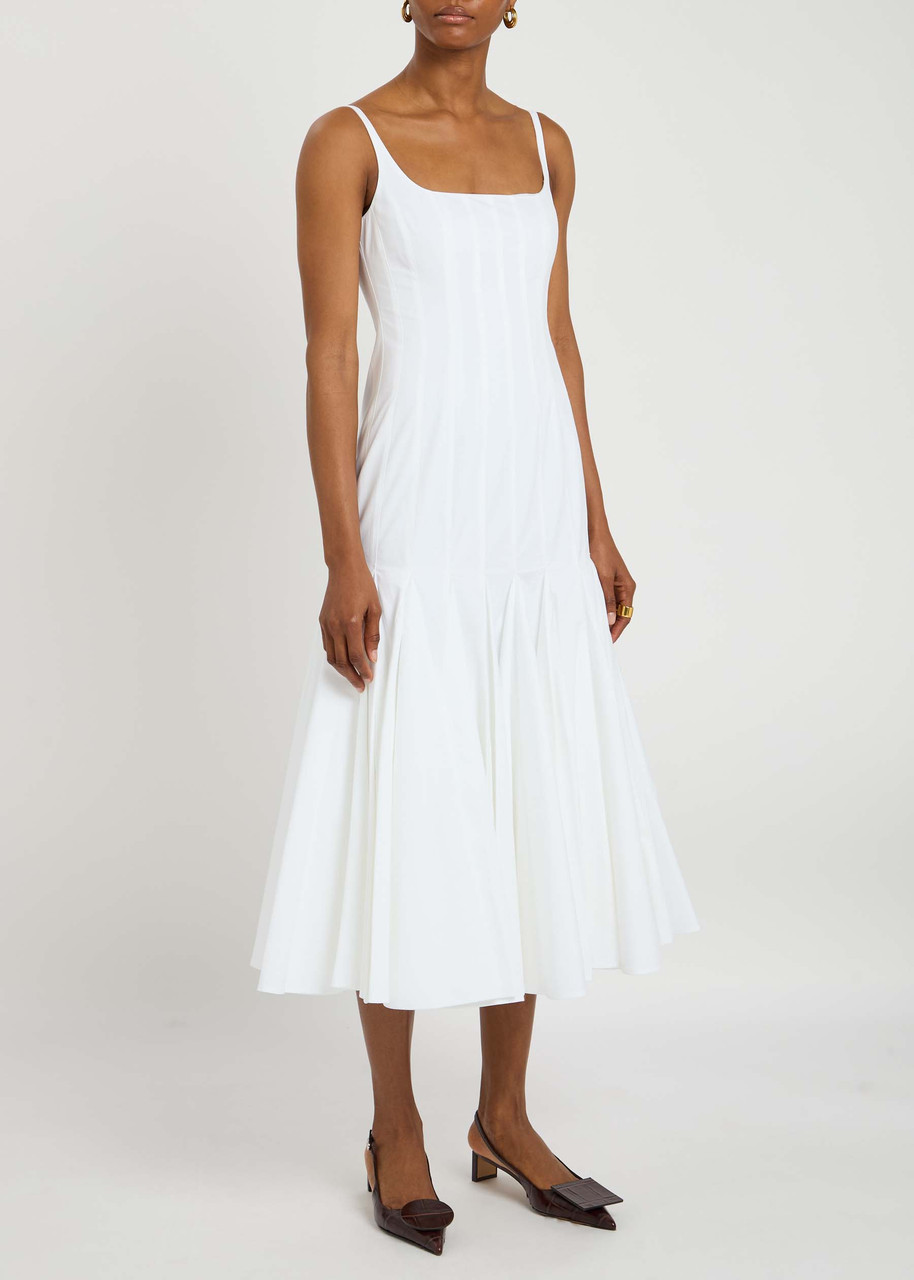 Le Robe Agave Cotton-Poplin Midi Dress