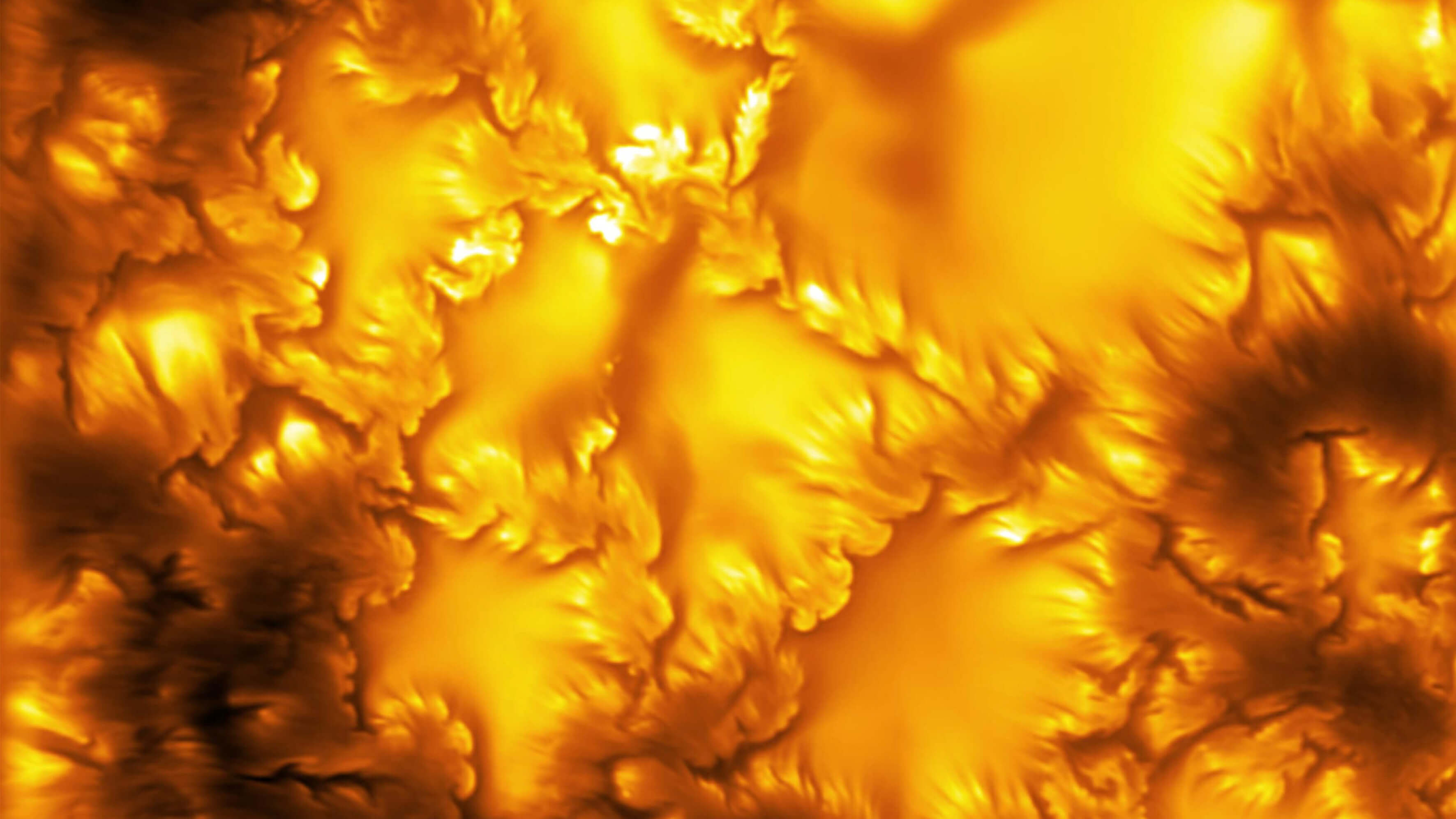 Plasma swirling in surface of Sun.
