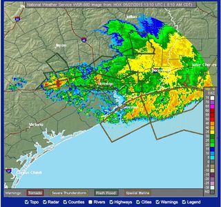 Texas Radar Map - May 27, 2015