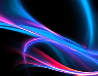 swirling colors on a black background