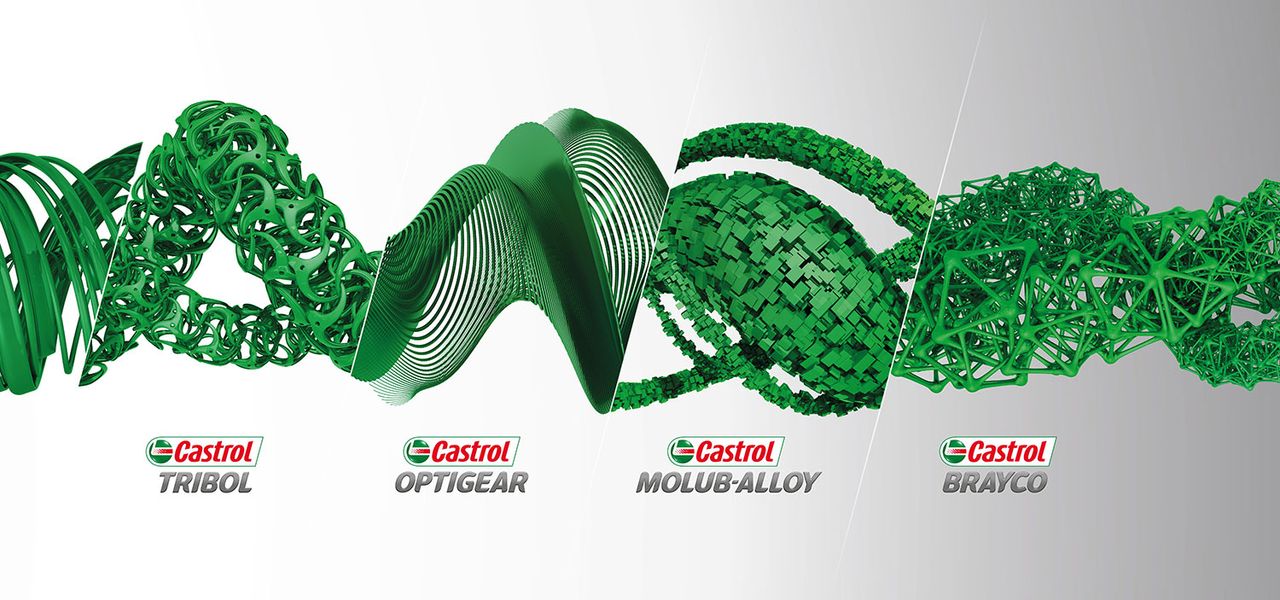 Different shapes communicate the lubricant's individual properties and uses