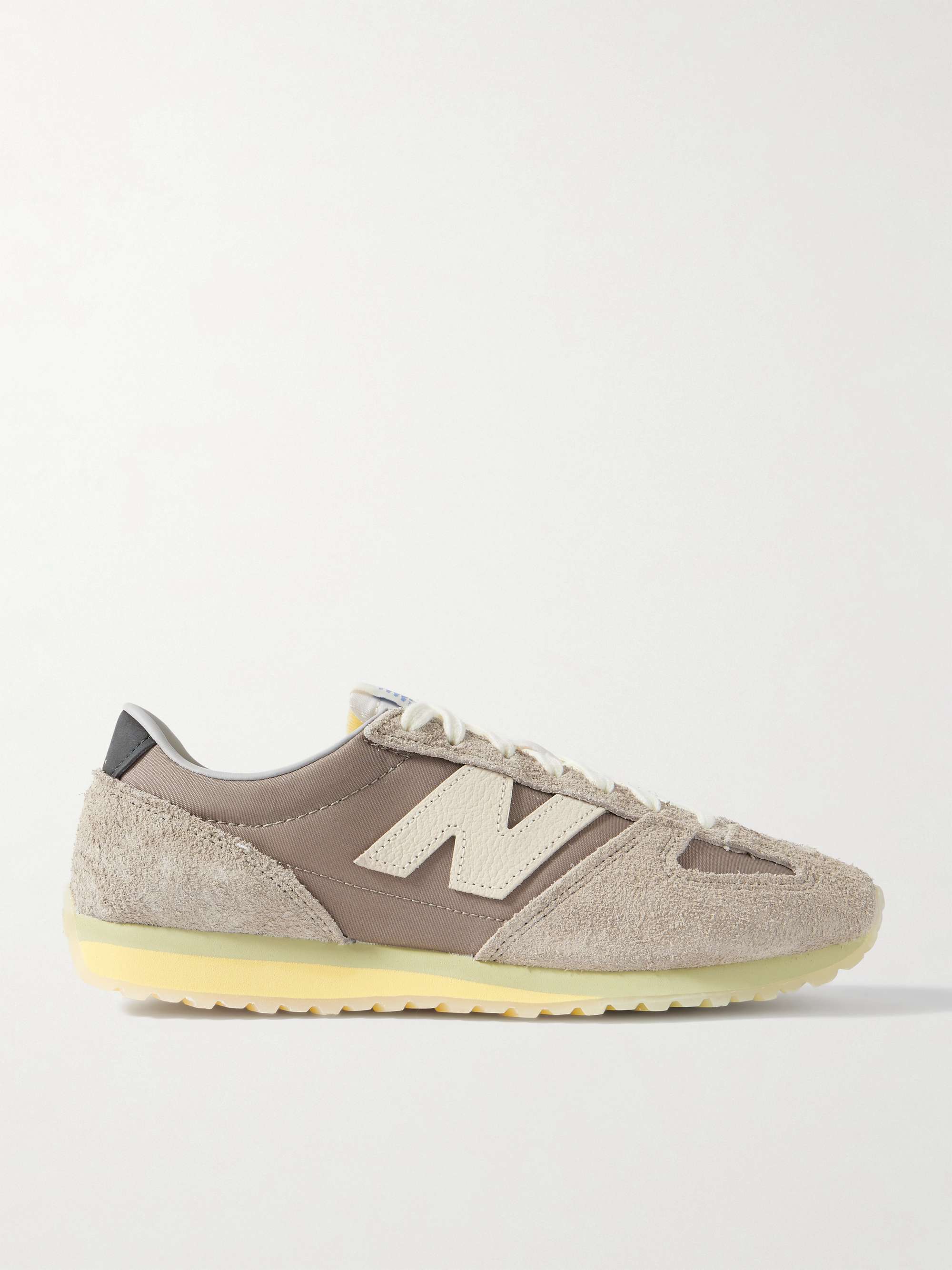471 Suede- and Leather-Trimmed Canvas Sneakers