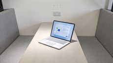 The Microsoft Surface Laptop Studio 2 on a desk
