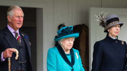 Prince charles, the Queen and Princess Anne