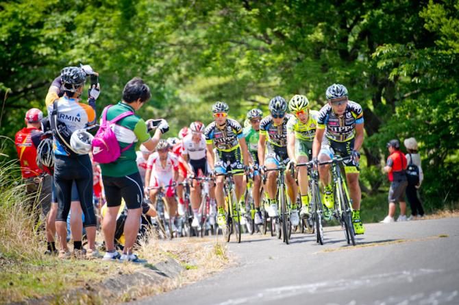 The bunch was controled by Team NIPPO - De Rosa and Vini Fantini