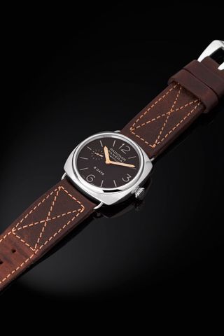 Watch with brown straps