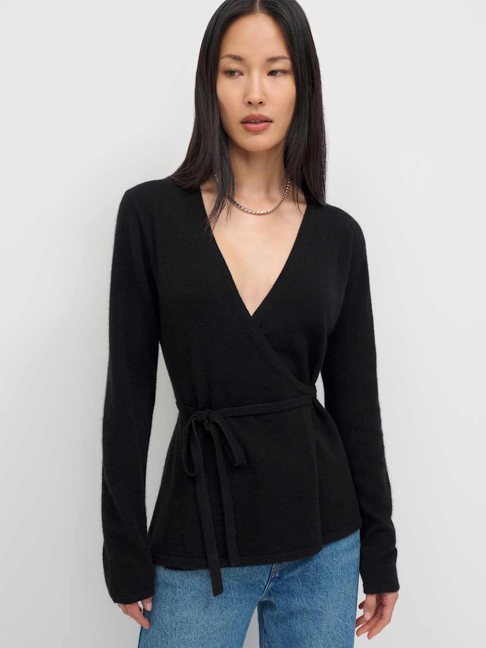 Miley Cashmere Wrap Sweater