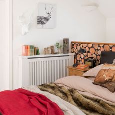 bedroom with radiator
