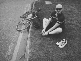 Images of Mark Bruce on his cycling journey